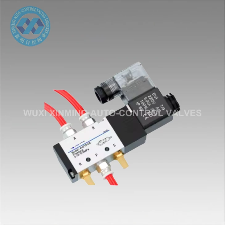 شیر برقی پنوماتیک آلیاژ آلومینیوم 52 AC220V 110V
