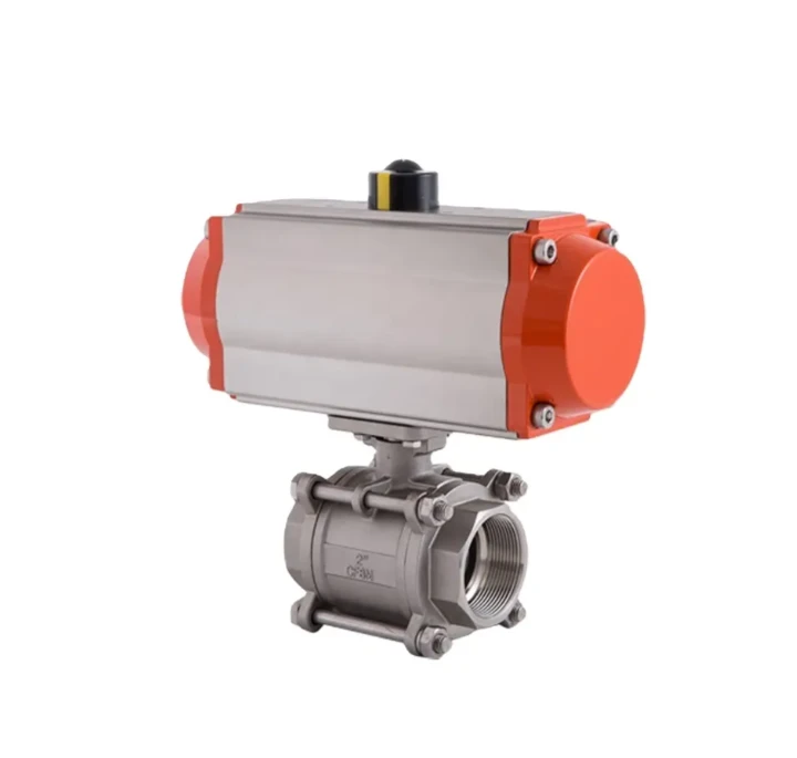 NPT Thread Pneumatic Actuated Valve|CE/ATEX دارای مجوز